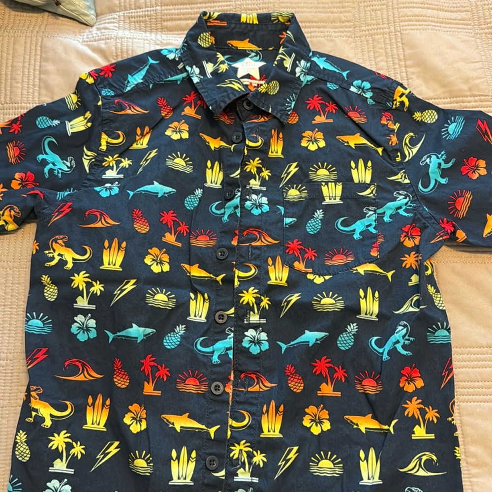 Boys short sleeve button down shirt